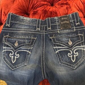 Rock Revival MEN’S Dark Blue Boot Cut Jeans